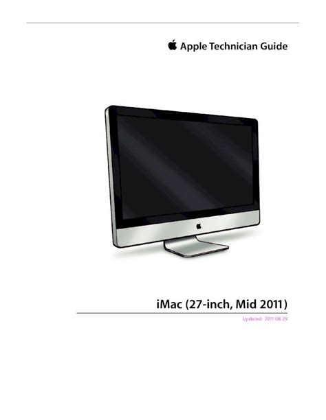 Read Apple Technician Guide Imac 2011 
