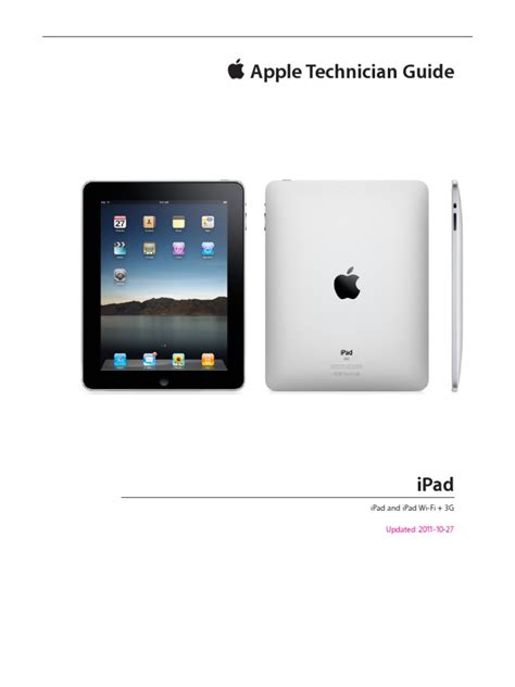 Read Apple Technician Guide Ipad 2 
