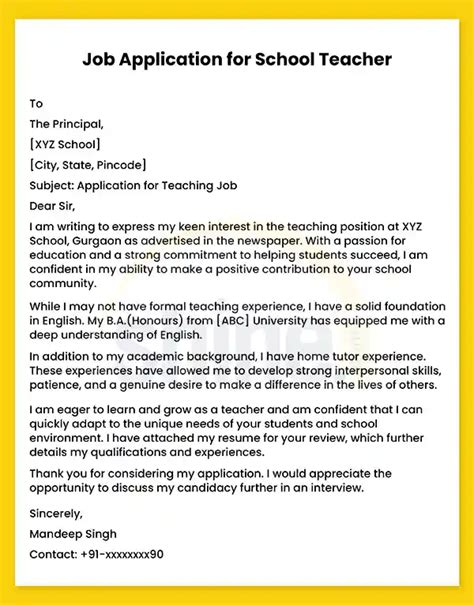 Application Applying For Teaching