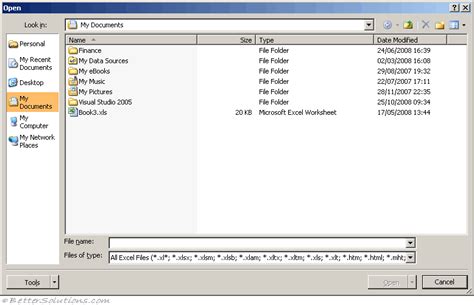 application dialogs xldialogopen show