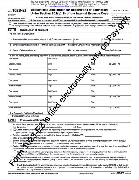 application for 501(c)(3) tax status (form 1023) – ASAIL