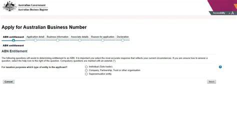 Application For Abn Number Sole Trader