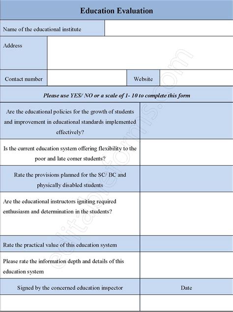 Application For Education Evaluation E R E S