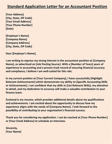 Application For The Post Of Teacher