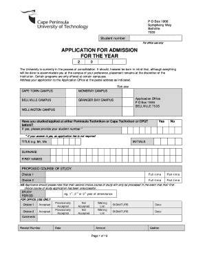 application form aansoekvorm 2014 university of johannesburg