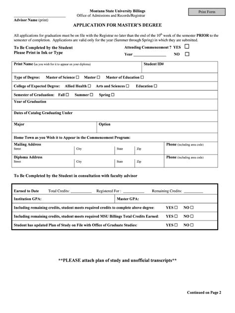 application form masters degree courses 2005