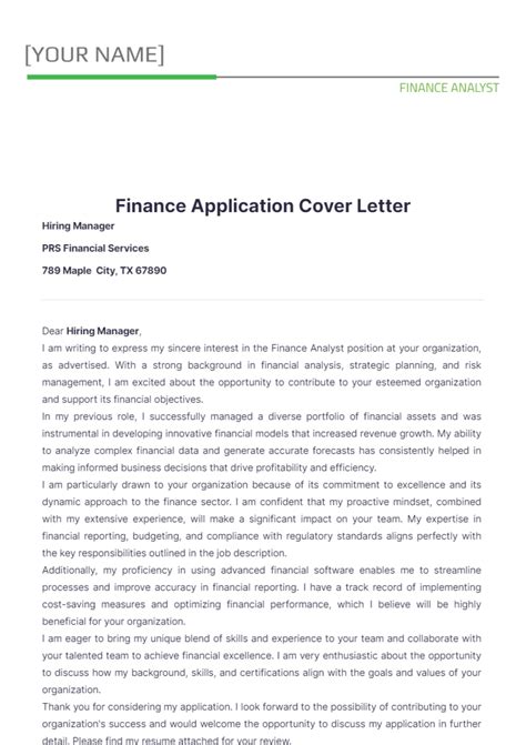 application letter to micro finance