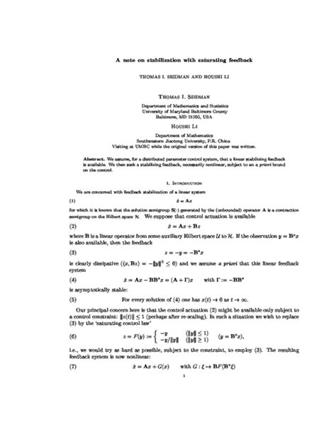 Application Note And Stabilizing Feedback Loops In Today