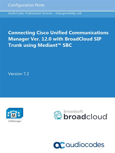 Application Note Broadcloud Sip Trunking Registering
