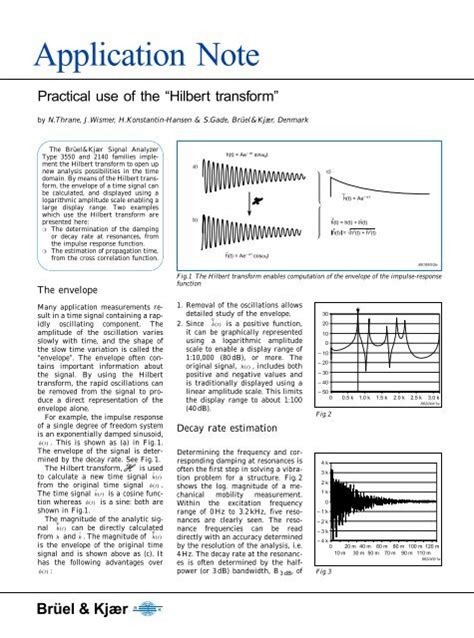 Application Note Bruel
