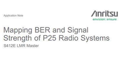 Application Note Mapping Ber And Signal Strength Of P25