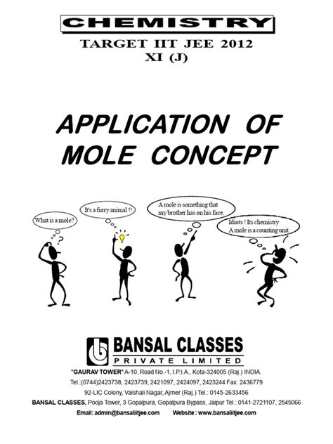 Application Of Mole Concept