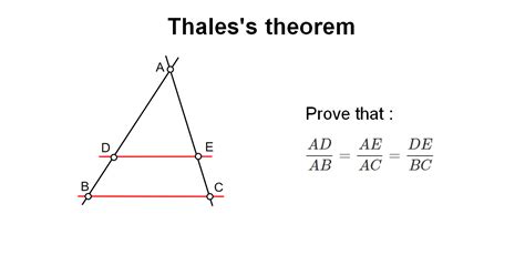application of thales theorem of class 10