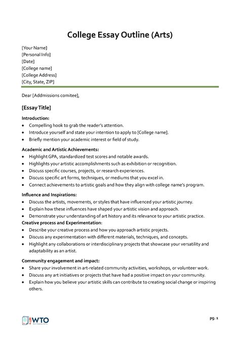 Application Paper Outline