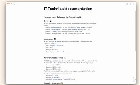 Download Application Documentation Template 