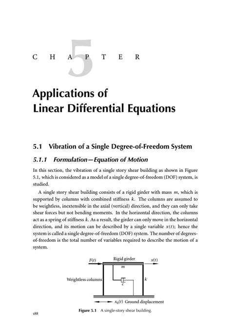 Full Download Application Of Differential Equation In Engineering Field 