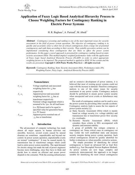 Full Download Application Of Fuzzy Logic And Analytical Hierarchy 