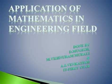 Full Download Application Of Mathematics In Engineering Field Ppt 