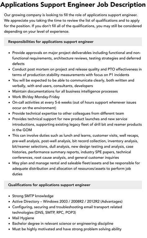 Full Download Application Support Engineer Wiki File Type Pdf 