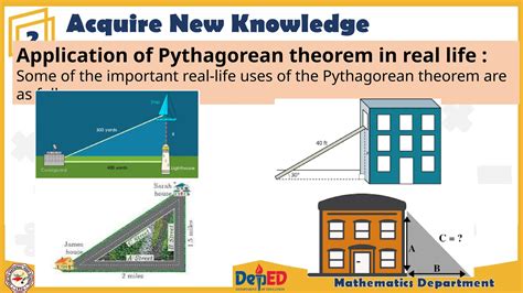 applications of pythagorean theorem and pythagorean triples