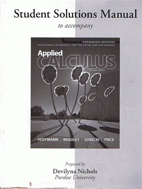 Applied Calculus Hoffman Solution Manual Kemara