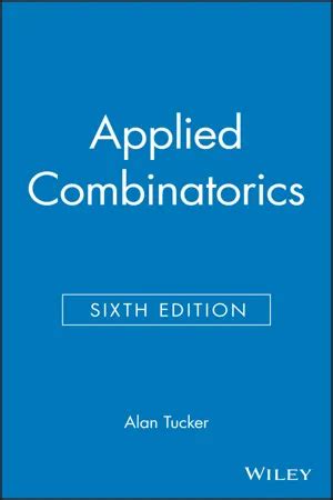 Applied Combinatorics Alan Tucker