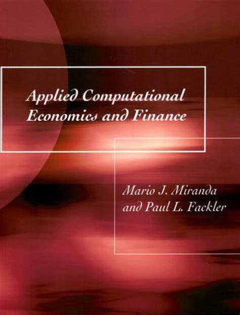 applied computational economics and finance the mi