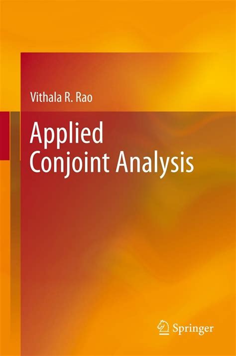 Applied Conjoint Analysis Springer