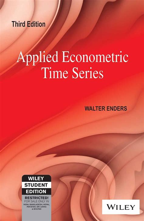 Applied Econometric Time Series 3rd Edition