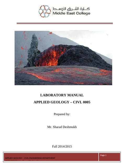 applied engineering geology lab manual