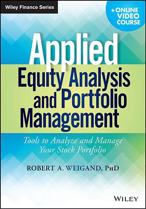 Applied Equity Analysis And Portfolio Management Online Video Course Tools To Analyze And Manage Your Stock Portfolio