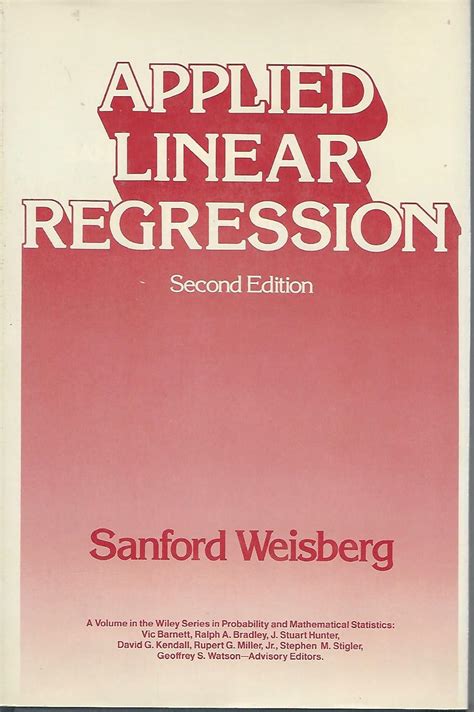 Applied Linear Regression Weisberg