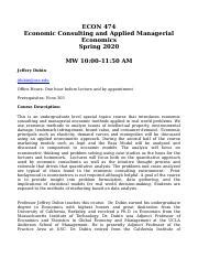 applied management syllabus spring semester 2013