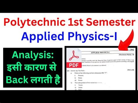 Applied Physics Polytechnic 1st Semester