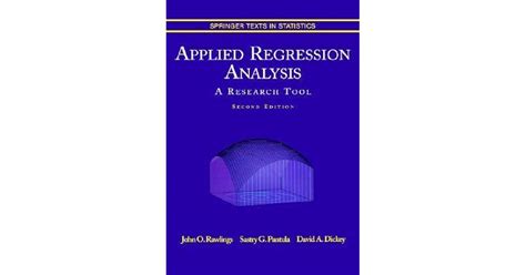 Applied Regression Analysis A Research Tool Second Edition