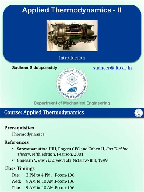 Applied Thermodynamics Ii