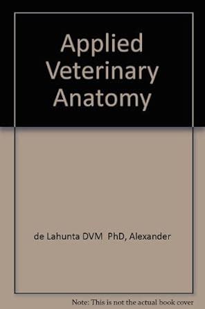 Applied Veterinary Anatomy