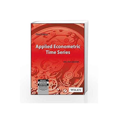 Read Applied Econometric Time Series 3Rd Edition 