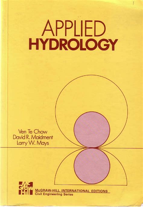 Full Download Applied Hydrology Ven Te Chow David R Maidment 