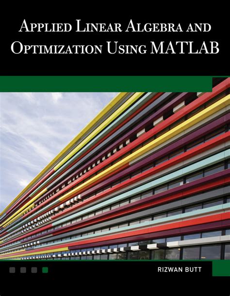 Download Applied Linear Algebra And Linear Algebra Labs With Matlab 