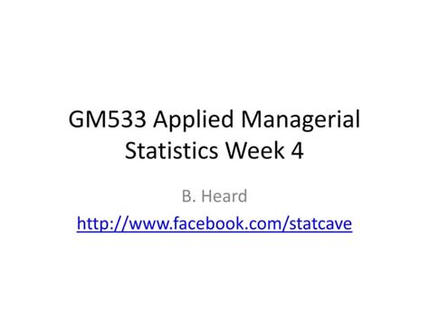 Read Online Applied Managerial Statistics Gm533 Week 8 Final Pdf 