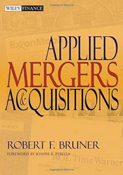 Full Download Applied Mergers And Acquisitions Pdf 