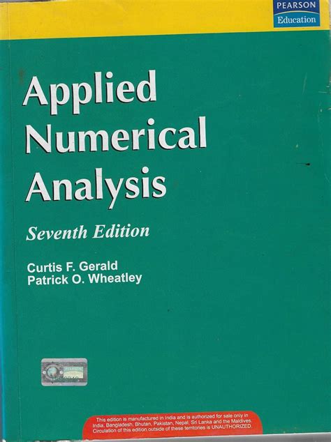 Read Applied Numerical Analysis 7Th Edition Gerald 