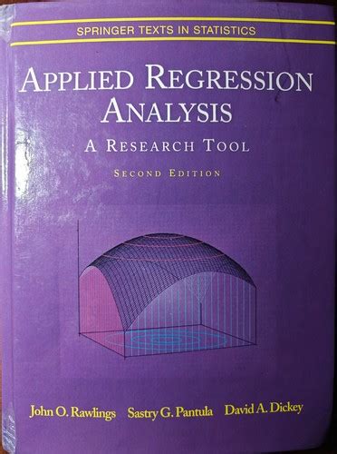 Full Download Applied Regression Analysis A Research Tool Second Edition 