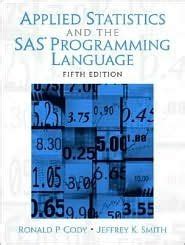 Download Applied Statistics And The Sas Programming Language 5Th Edition 