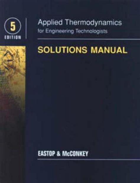 Read Applied Thermodynamics By Mcconkey Solution Manual 