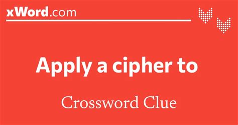Apply A Cipher To Crossword