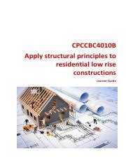 apply structural principles to residential buildings