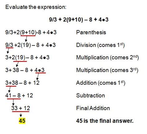 Applying Order Of Operations To Expressions With Only Order Of Operations Addition Subtraction - Order Of Operations Addition Subtraction