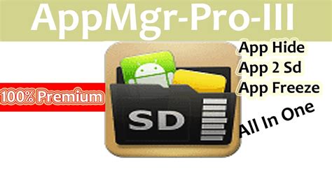 AppMgr Pro III (App 2 SD) v5.66 Pro APK for Android